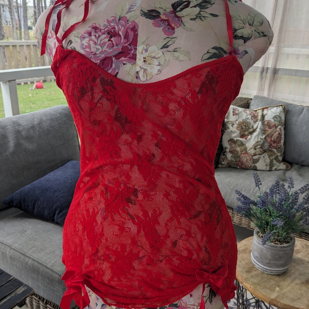 Red Lace Babydoll